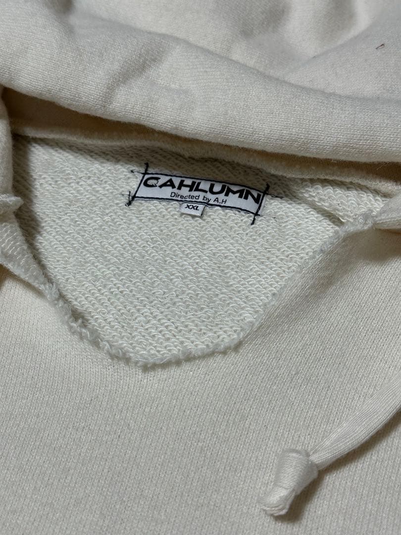 トップス CAHLUMN Wool Cotton Loop Back Hoodie XXL