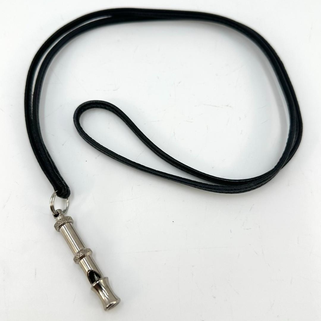 美品★HERMES エルメス ネックレス シフレ 超音波 ドッグホイッスル