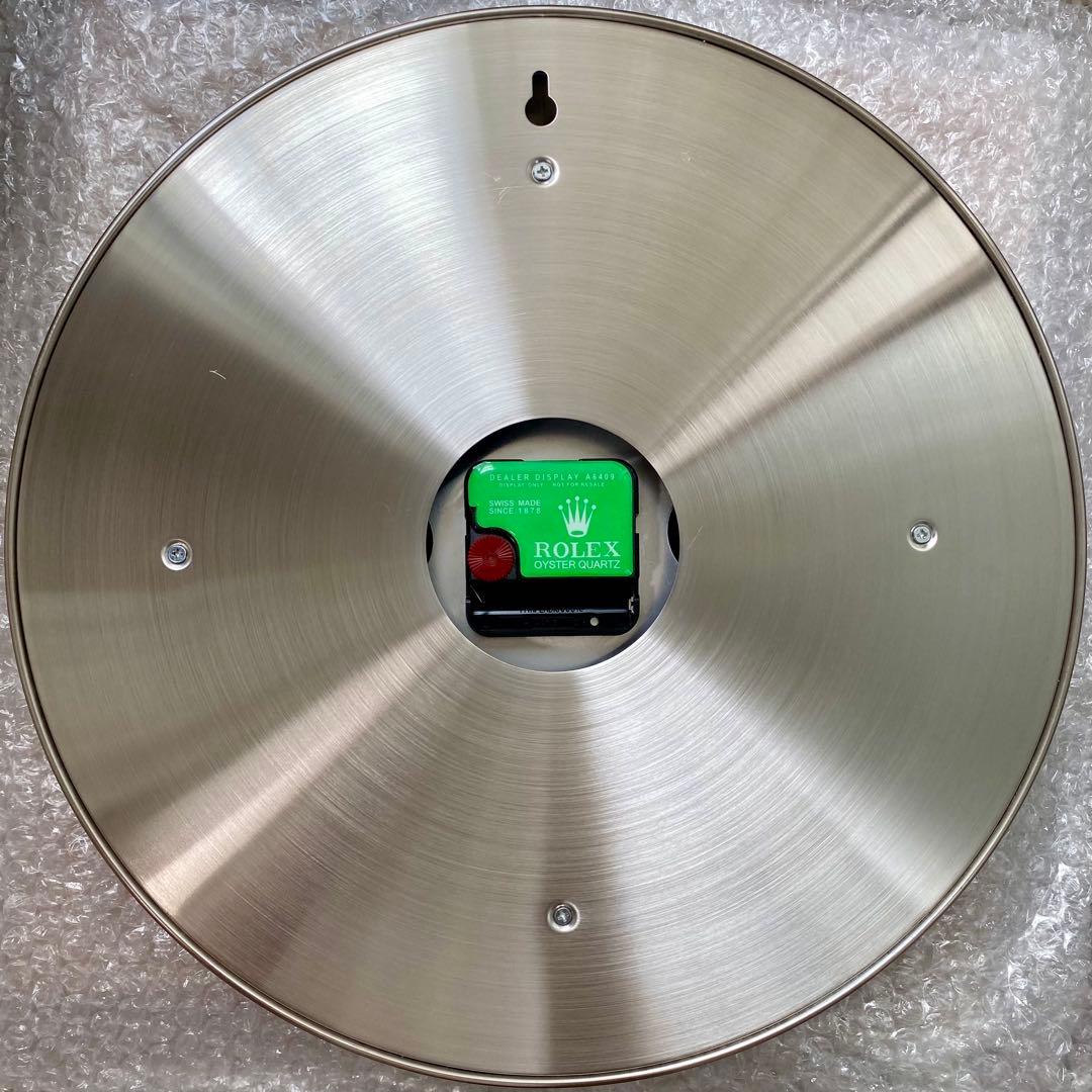 海外販促品 新品 ROLEX掛け時計 デイトナ シルバー ／ブルー　美しいです！