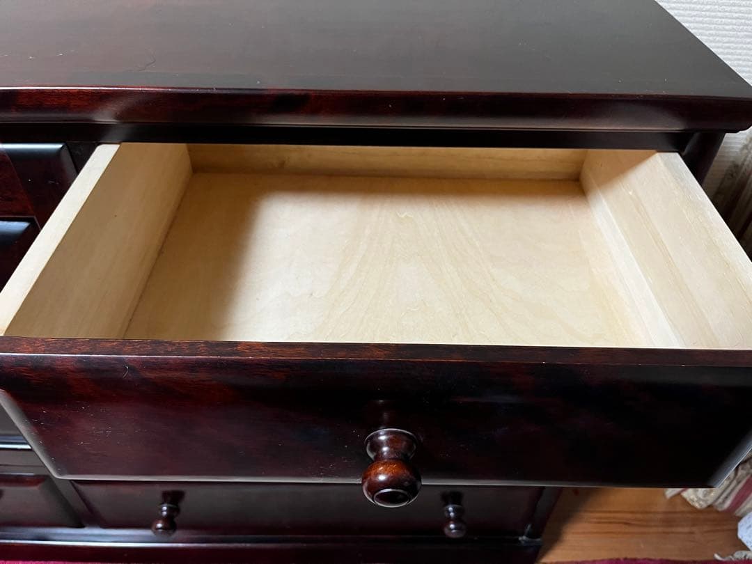 民藝家具　天然木　カバ無垢材　サイドボード　北の匠　MUKU工房　山室家具製作所