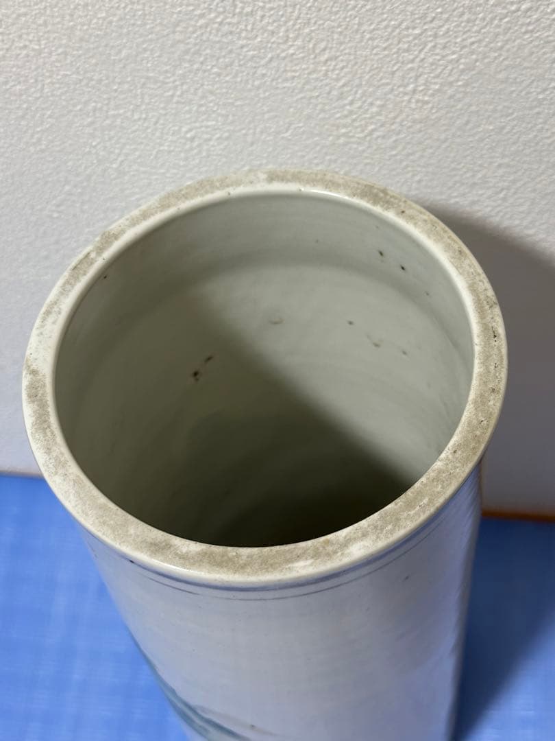 風景画 時代花瓶 中国骨董