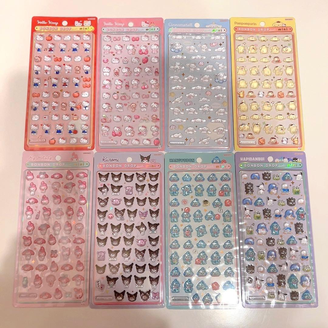正規品 サンリオ ボンボンドロップシールmini 8種セット