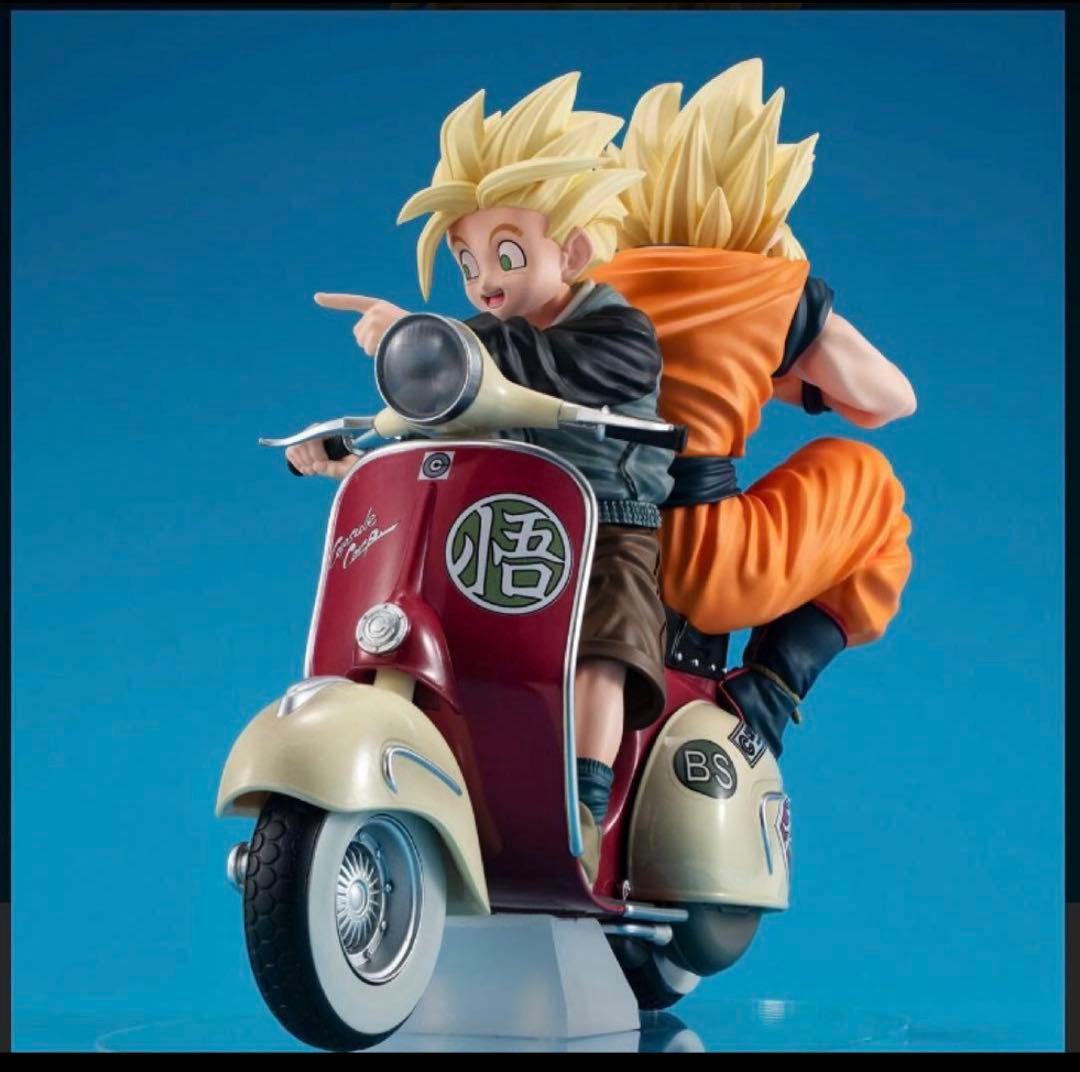 デスクトップリアルマッコイEXドラゴンボール 悟空 悟飯　バイク