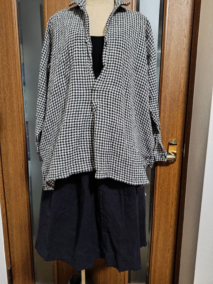 鉄刀木　daniela gregis ヘビーリネン100スカート　新品