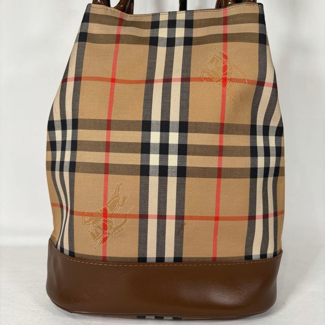 バーバリー ショルダーバッグ トートバッグ 肩掛け 巾着 ノバチェック ベージュ