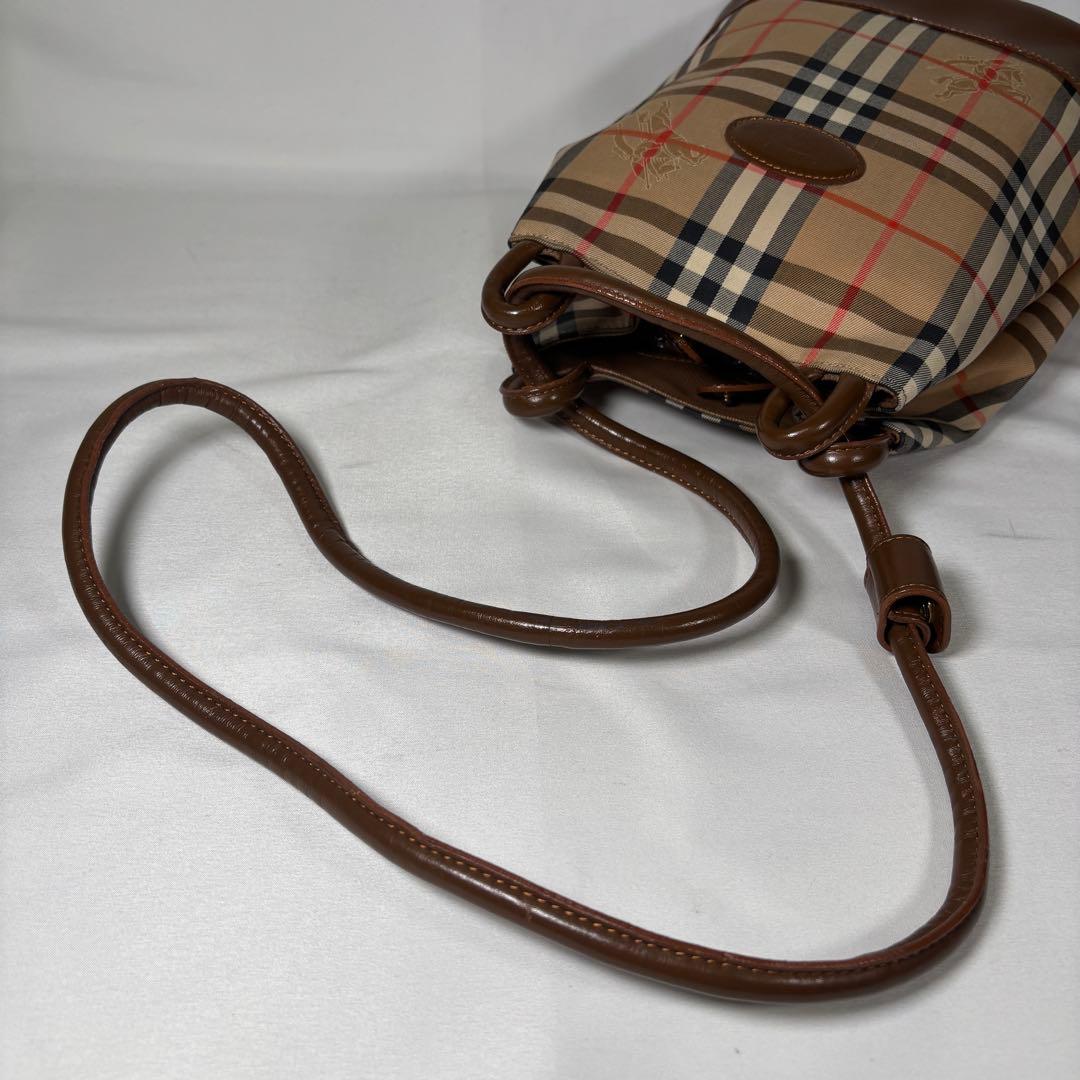バーバリー ショルダーバッグ トートバッグ 肩掛け 巾着 ノバチェック ベージュ