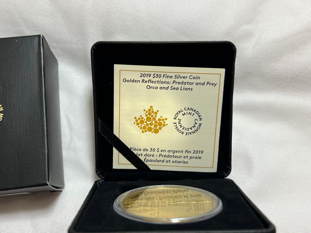 2019年カナダ(30$)シャチとアシカ 銀貨2オンス