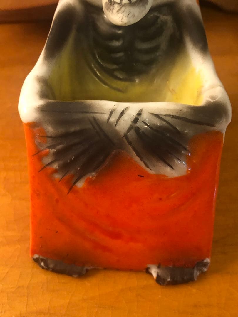 ビンテージ50s Japan スカル　髑髏　骸骨　死神　ミッドセンチュリー