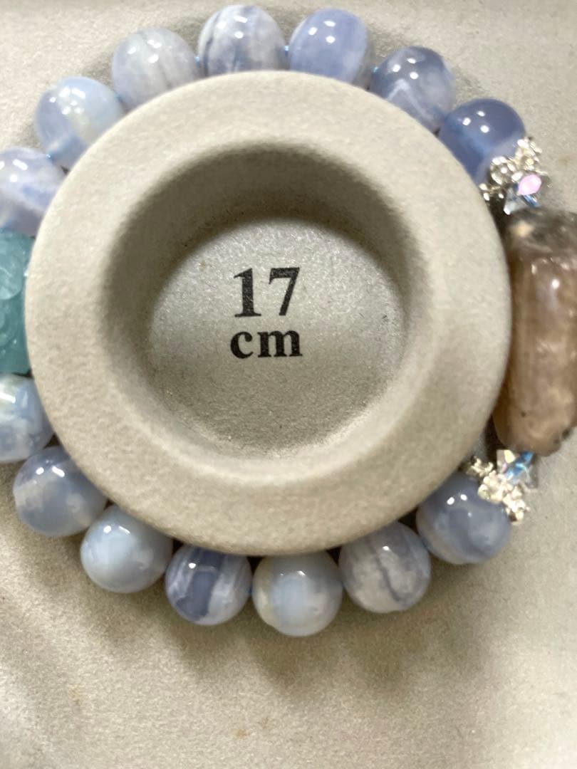 モスアゲート うさぎ グリーンマイカインクォーツ ブレスレット