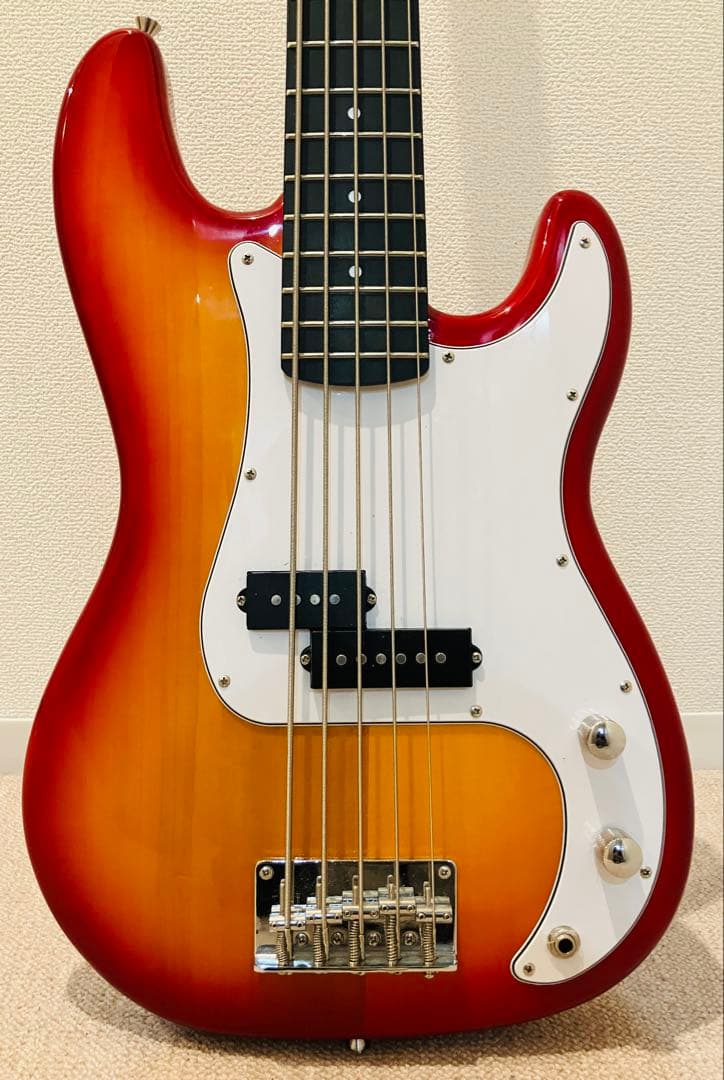 ◎woofy bass woo5 5弦PB チェリーサンバースト 状態良好です◎
