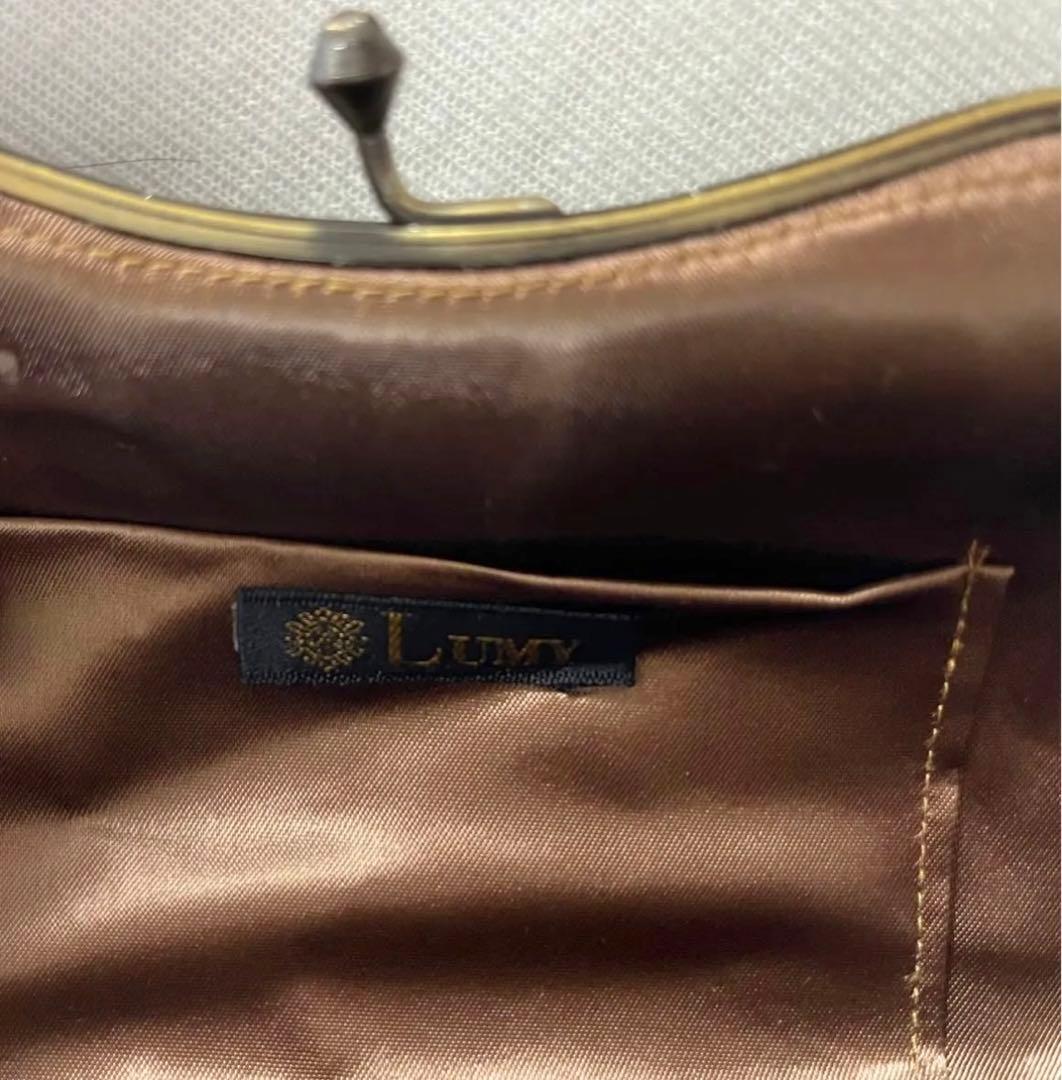 LUMY はしもと 皇室御用達 ビーズバッグ パーティーバッグ 美品 箱付き