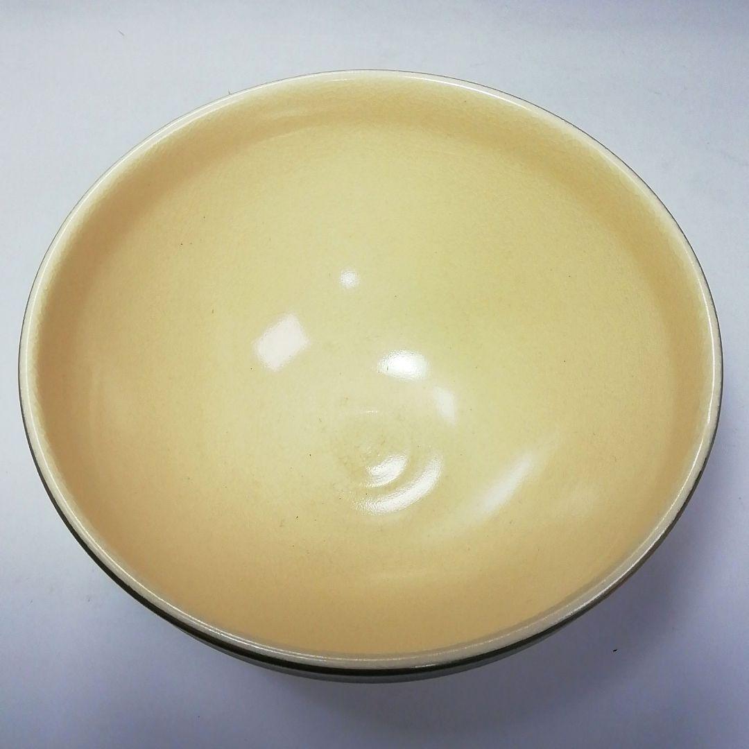 Ｓ６２０　茶碗　九客『仁清　天目型青地金刷毛目紋　数茶碗』『瑞雲窯　前田宝泉造』