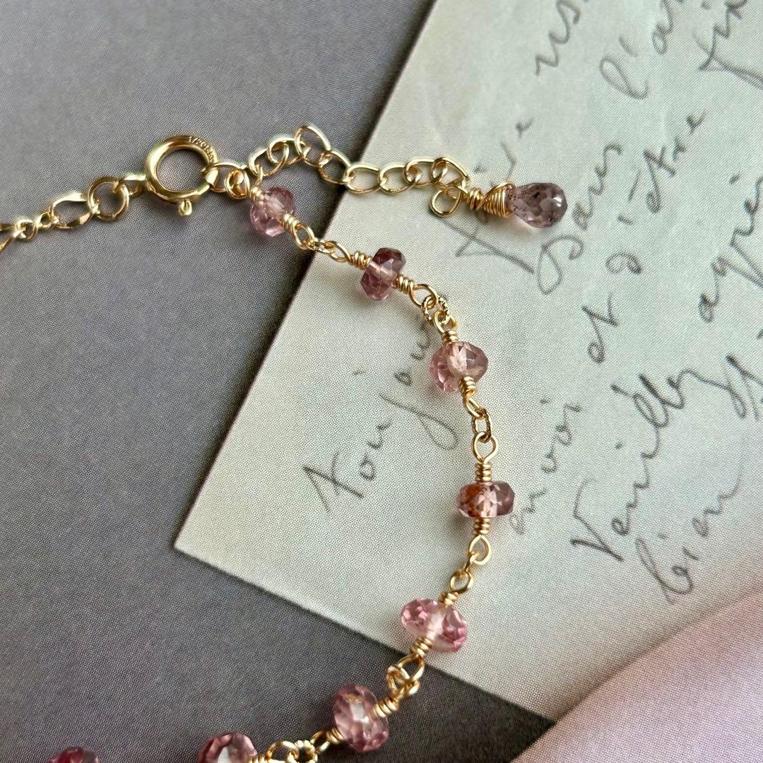 専用✳︎14kgf マラヤガーネット　ドラゴンガーネット　ブレスレットとピアス