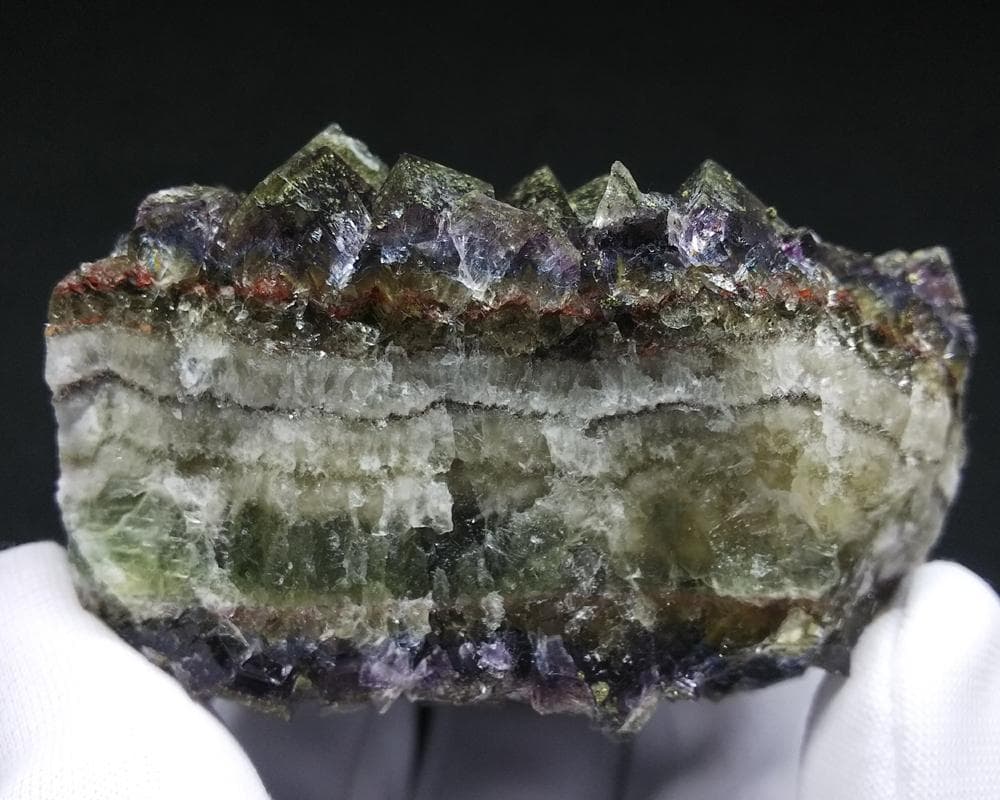 284 マルチカラー フローライト＆キャルコパイライト ドイツ産