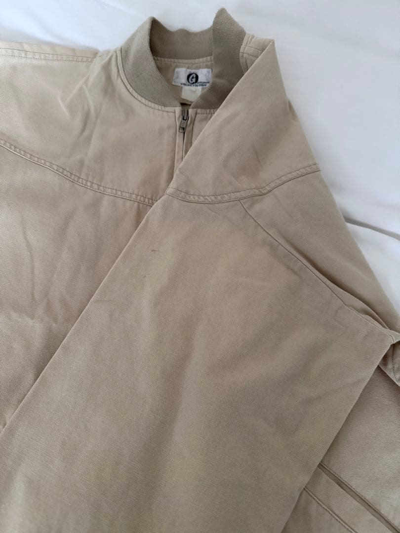 90s GOODENOUGH キャップショルダージャケット ベージュ S