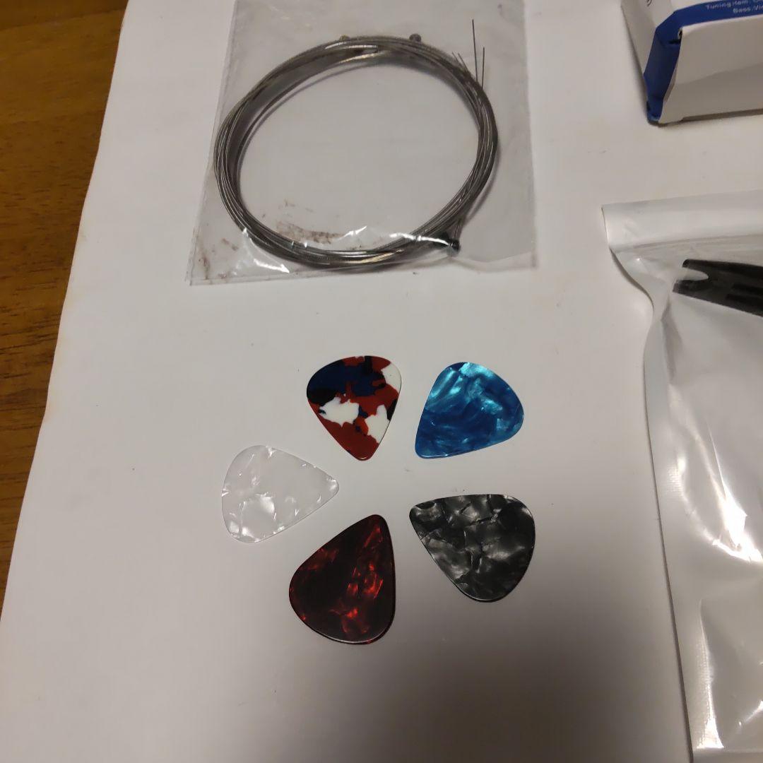 格安！Mavis 石橋製作所製 エレキギター 黒 ソフトケース、各種付属品付き