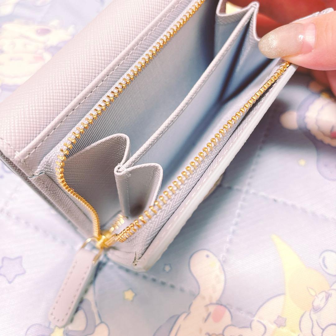 アニエスベー agnès b. 三つ折り財布 ライトブルー