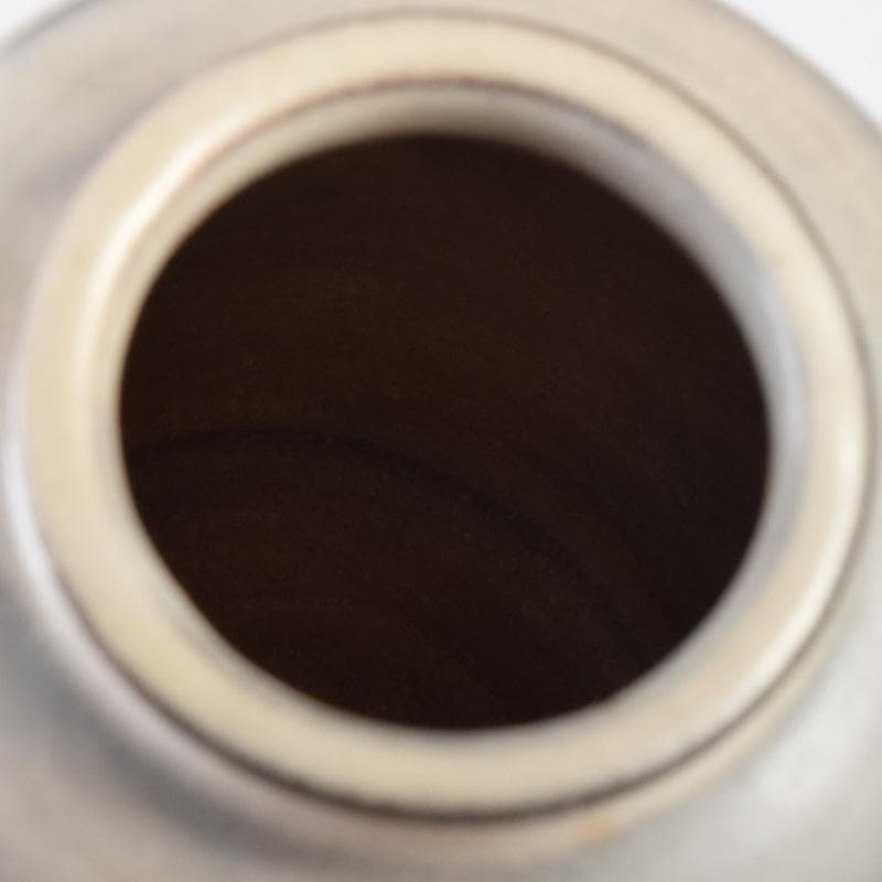 ココ　萩焼　大谷桂仙作　茶入　仕覆付　紫野　小堀卓巌極め箱　V　7381