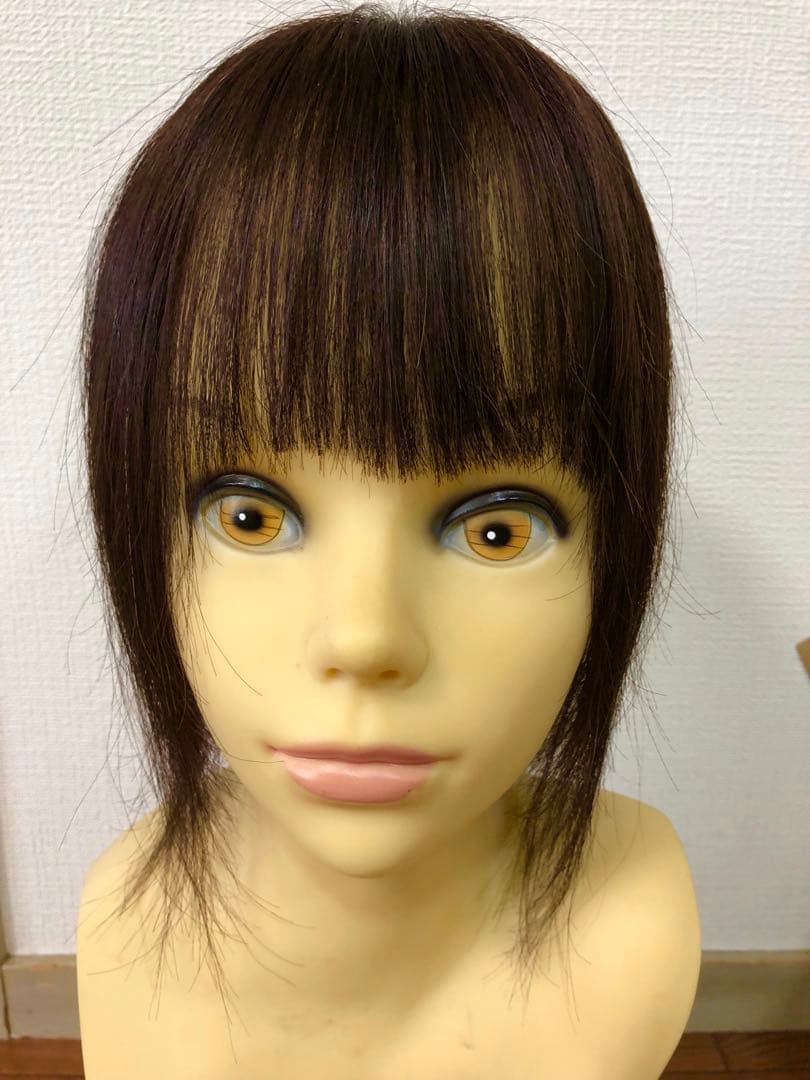 人毛100%ウィッグ　人毛100%ヘアピース　人毛部分ウィッグ　母の日プレゼント