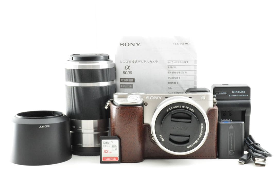 【ショット数1080回 / 美品】 Sony α6000 ダブルズームキット