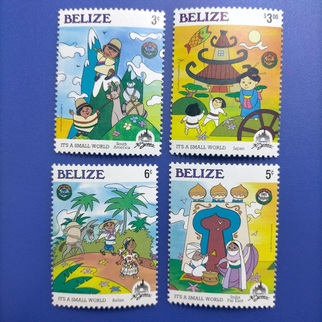 4470 外国切手 ベリーズ 1985年 クリスマス ディズニー30周年記念