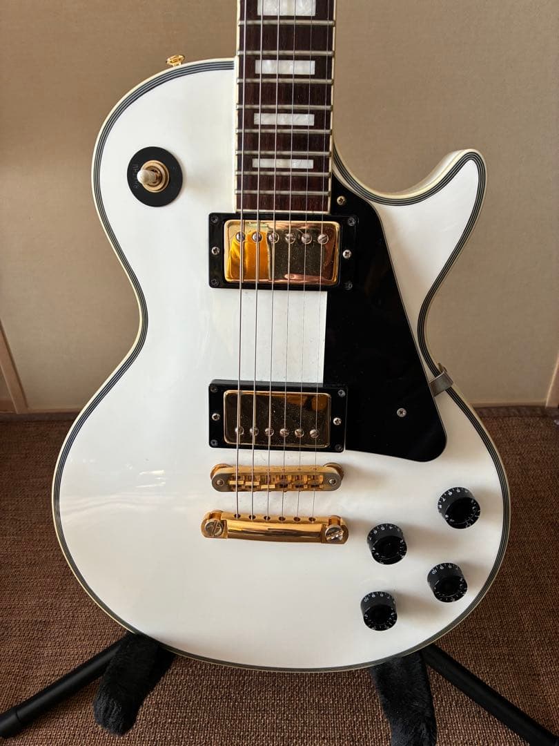 Burny レスポールスタイル エレキギター ホワイト