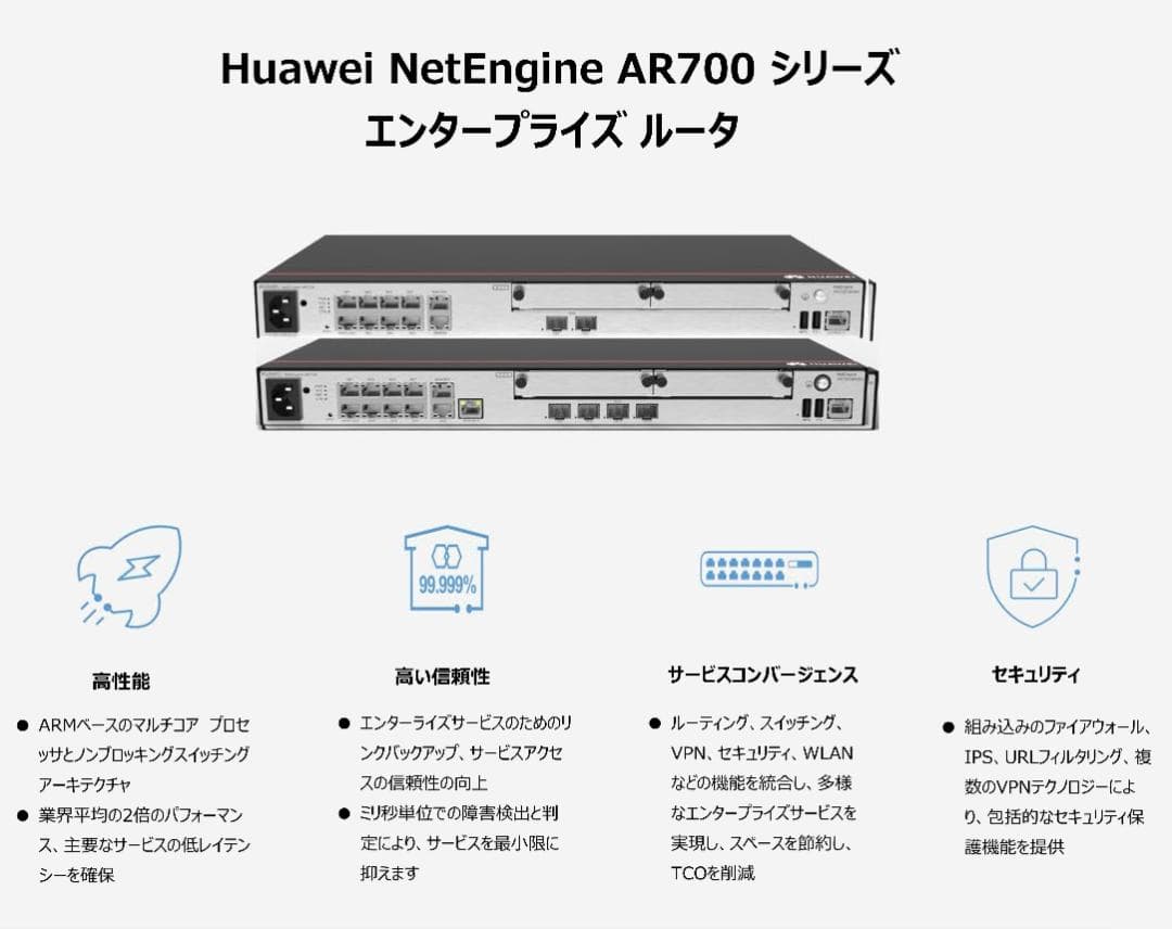 有線VPNルーター NetEngine AR720 Huawei 未使用