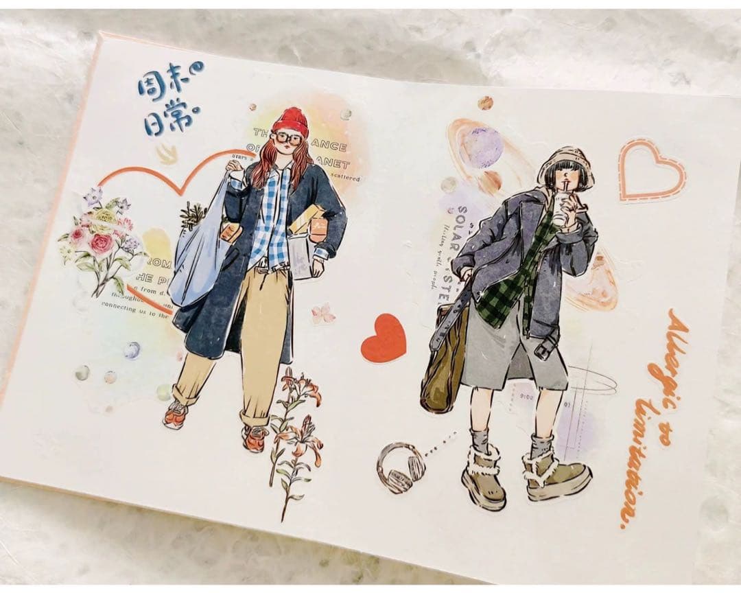 自元素文创《星球奇遇》海外マスキングテープ　マステ 【2286】