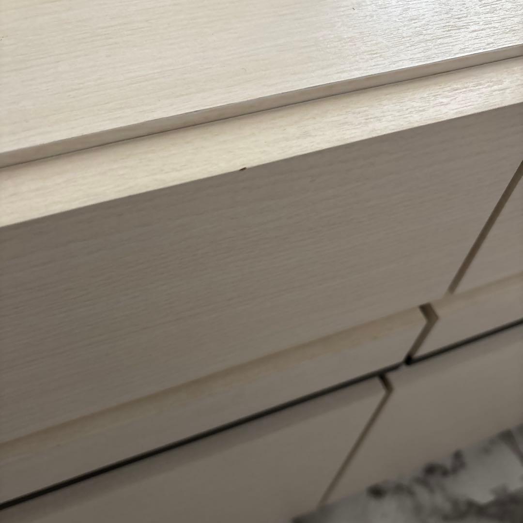 ホワイトリビングボード/サイドボード/幅120/完成品