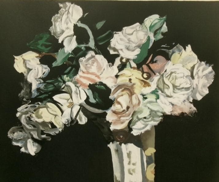 ◆『安井曽太郎 「薔薇」』 リトグラフ 定価43万円◆検） 高塚省吾 小磯良平