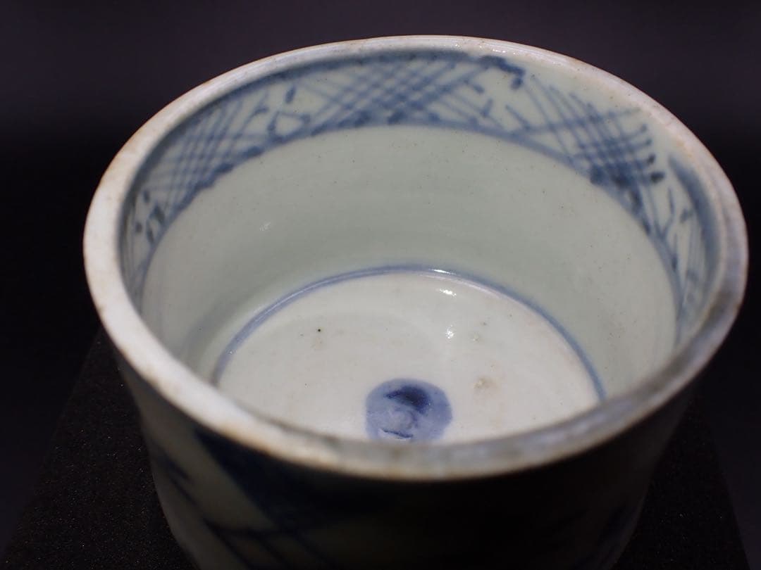 青４　完品　古伊万里　撫子の図　江戸中期