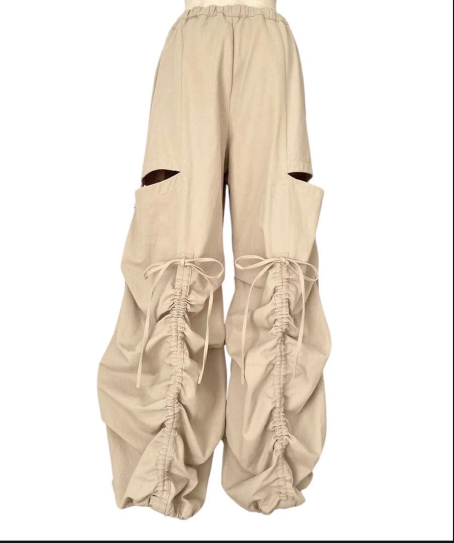 fiction Tokyo サイドカットボリュームパンツ