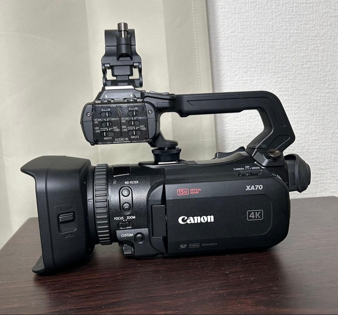 CANON XA70+大容量バッテリーBP-828×2個セット