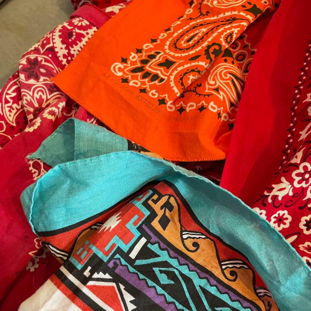 バンダナ　30枚　まとめ売り　ALL USA製　60~00s ビンテージ