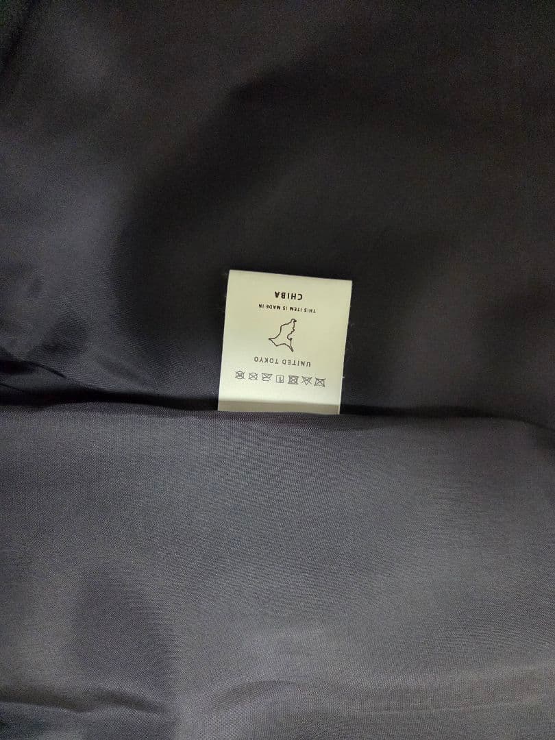 UNITED TOKYO シングルライダースジャケット グレーネイビー サイズ3