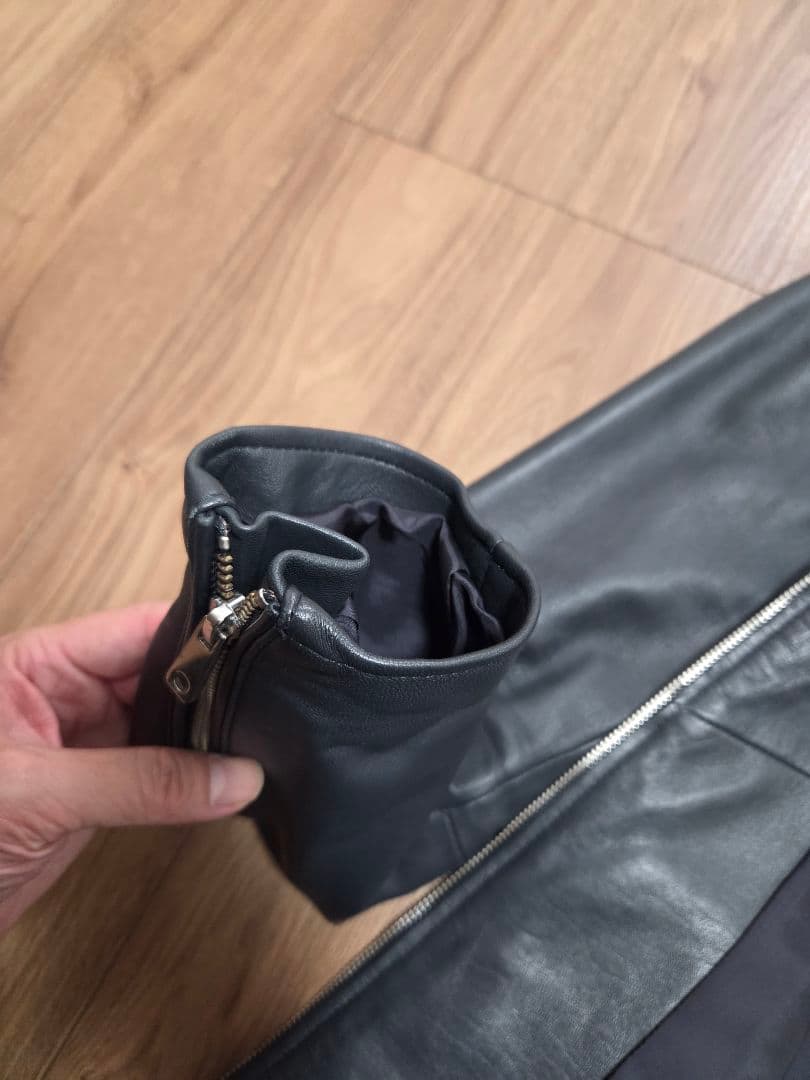 UNITED TOKYO シングルライダースジャケット グレーネイビー サイズ3