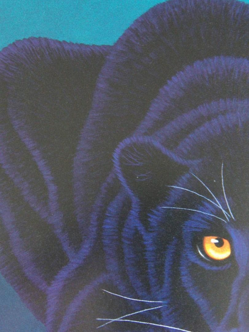 シム・シメール、【Night Prowl】、希少な額装用画集より、新品額装付