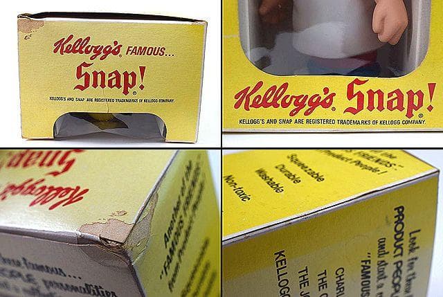 レア 手下げ 箱付！1970’s ケロッグ スナップ ソフビ ビンテージ TOY