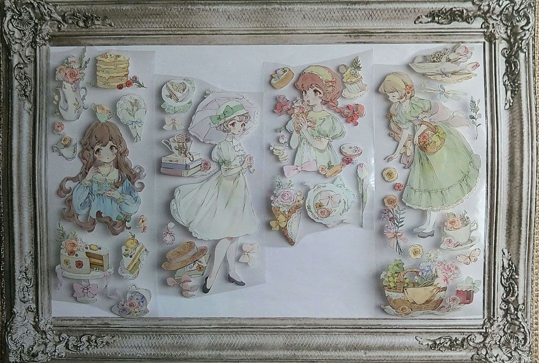 ✩再販✩J45＃夢中的愛爾莎(水晶)檸檬樹 切り売り海外人物マステ女の子