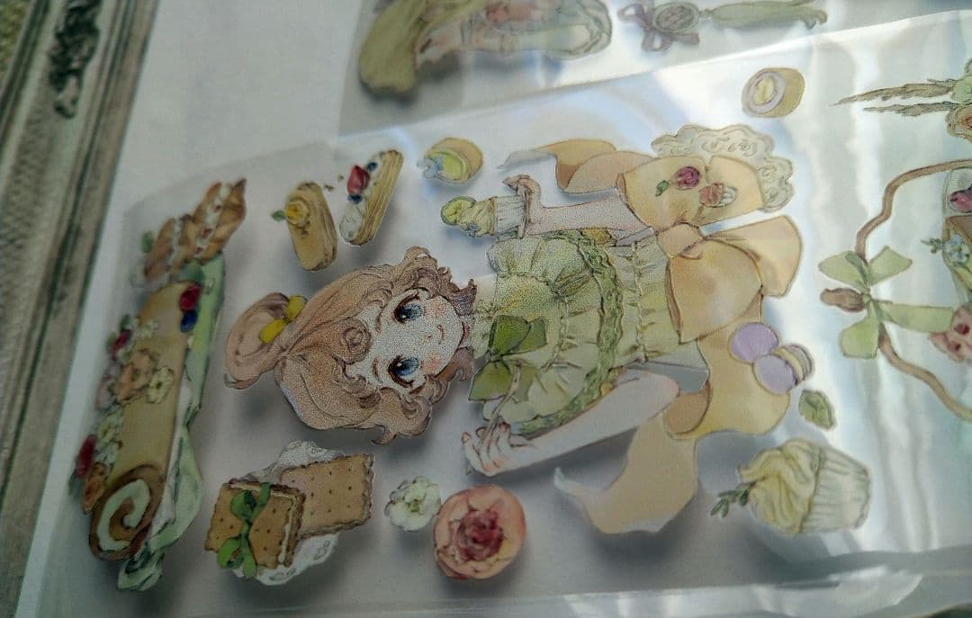 ✩再販✩J45＃夢中的愛爾莎(水晶)檸檬樹 切り売り海外人物マステ女の子