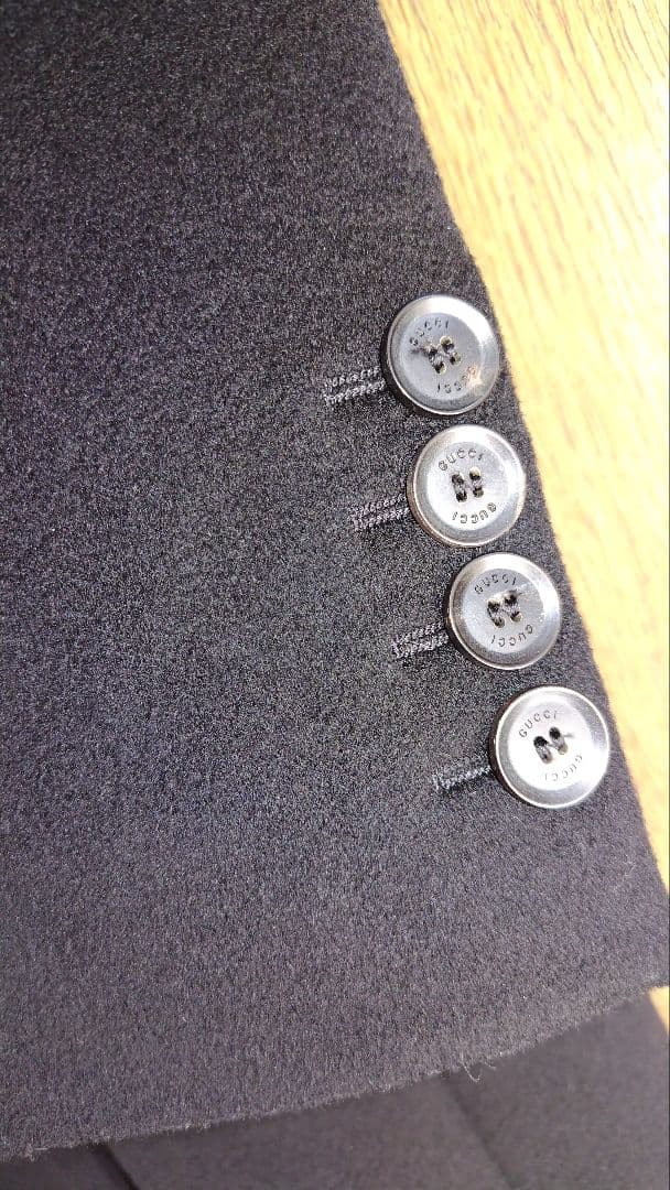 GUCCI ブラック チェスターコート 42 レディース