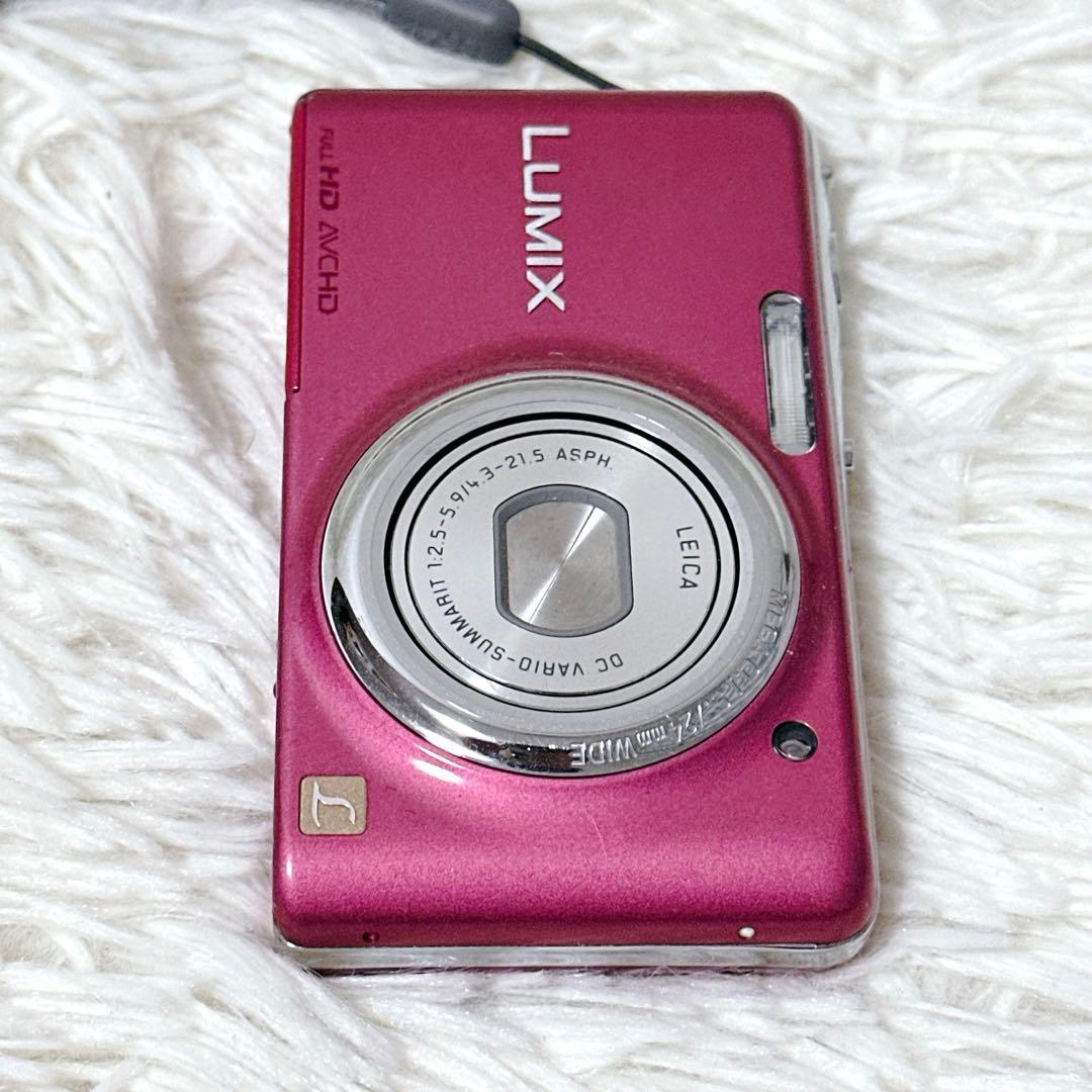 【極美品】Panasonic LUMIX DMC-FX77 ピンク デジカメ