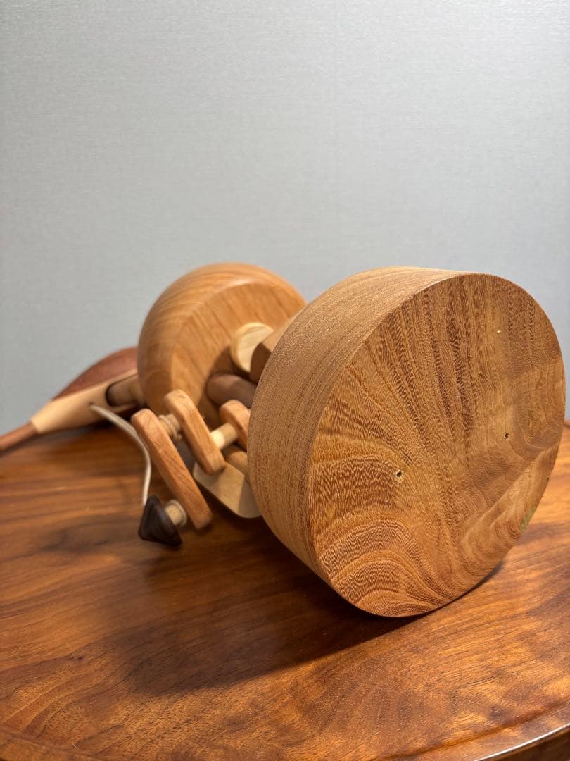 木の動く玩具 大 (カラクリ玩具)