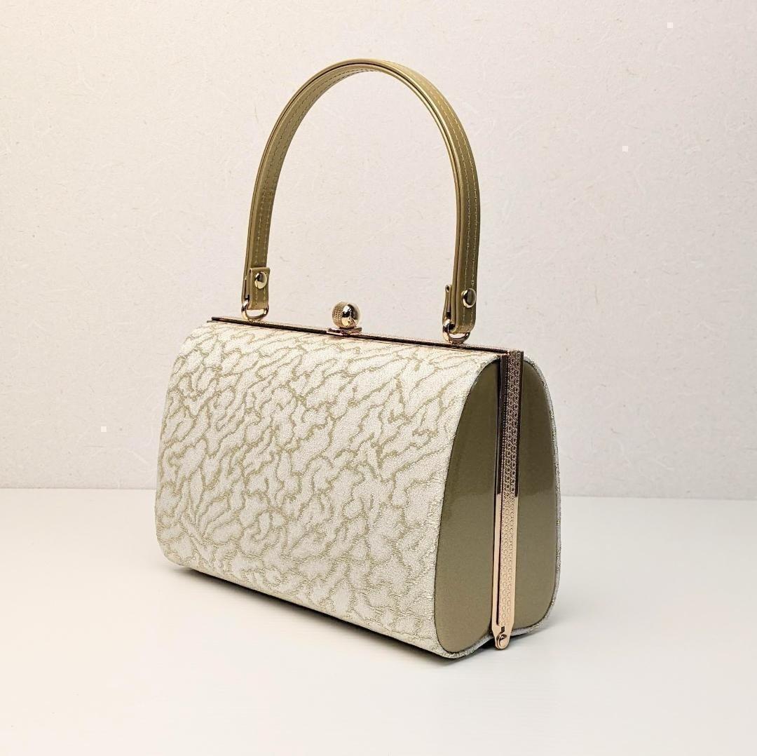 和装 草履バッグセット フォーマル 帯地 ゴールド フリーサイズ u24