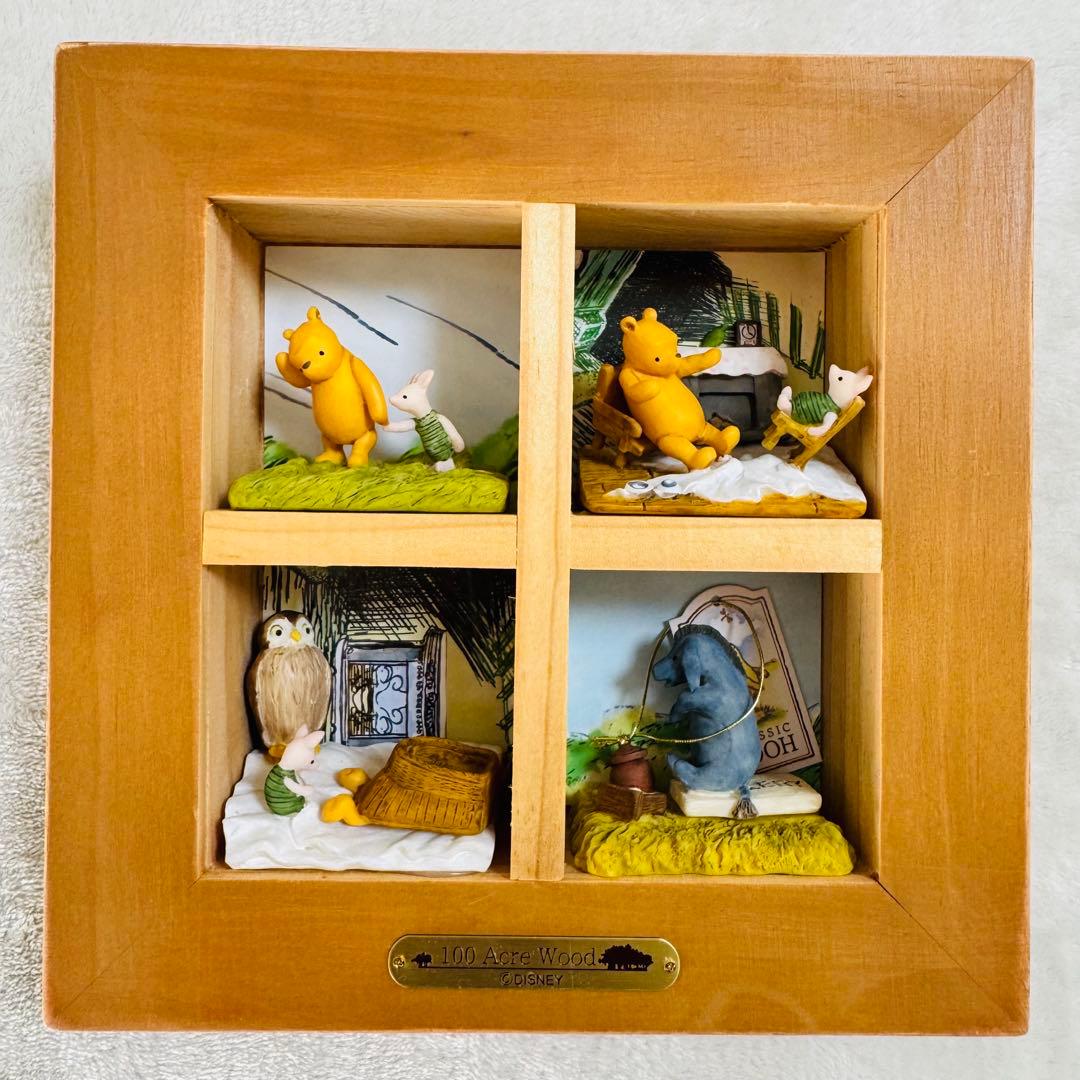 プーさん　ジオラマ 壁掛け フィギュア クラシックプー ピグレット イーヨー