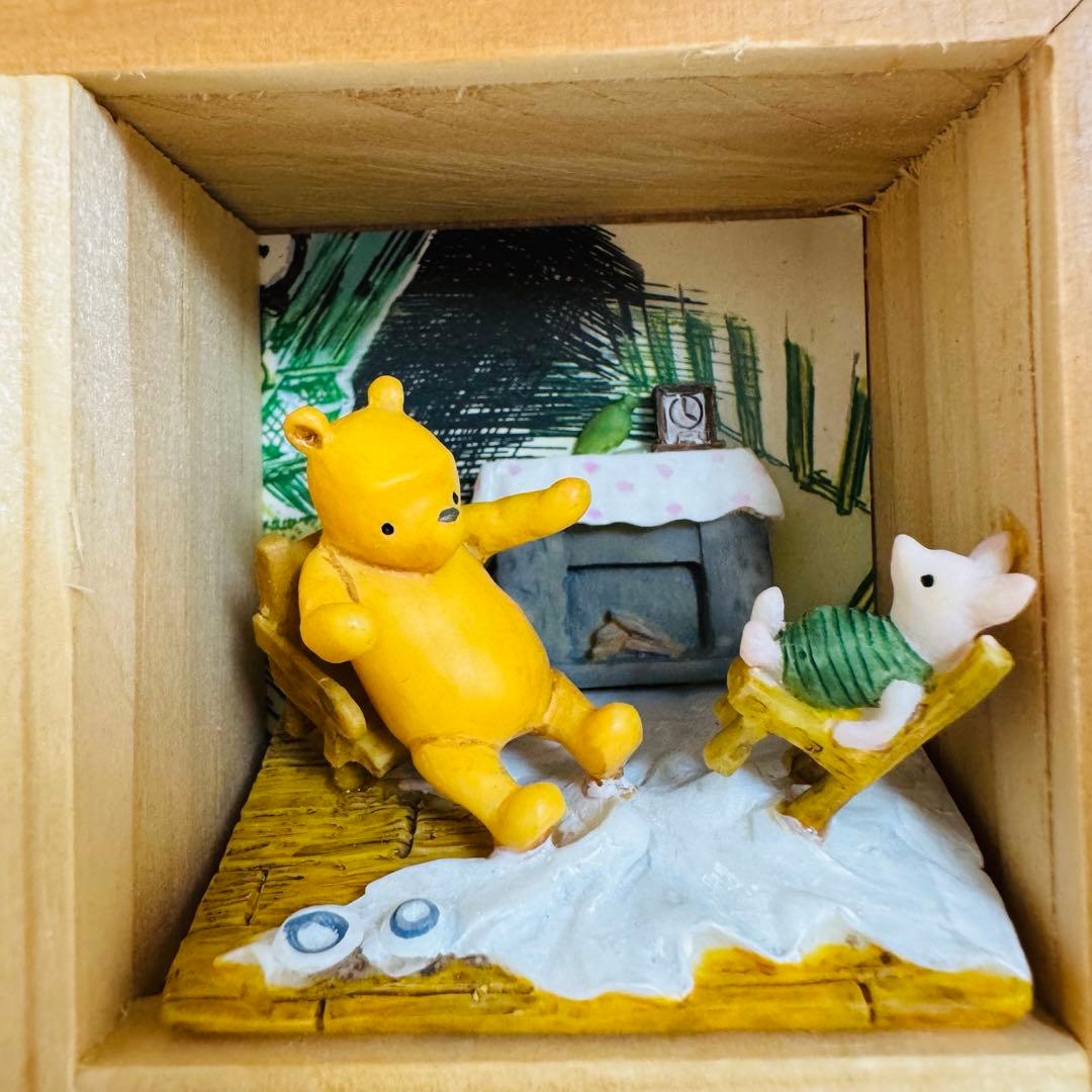 プーさん　ジオラマ 壁掛け フィギュア クラシックプー ピグレット イーヨー