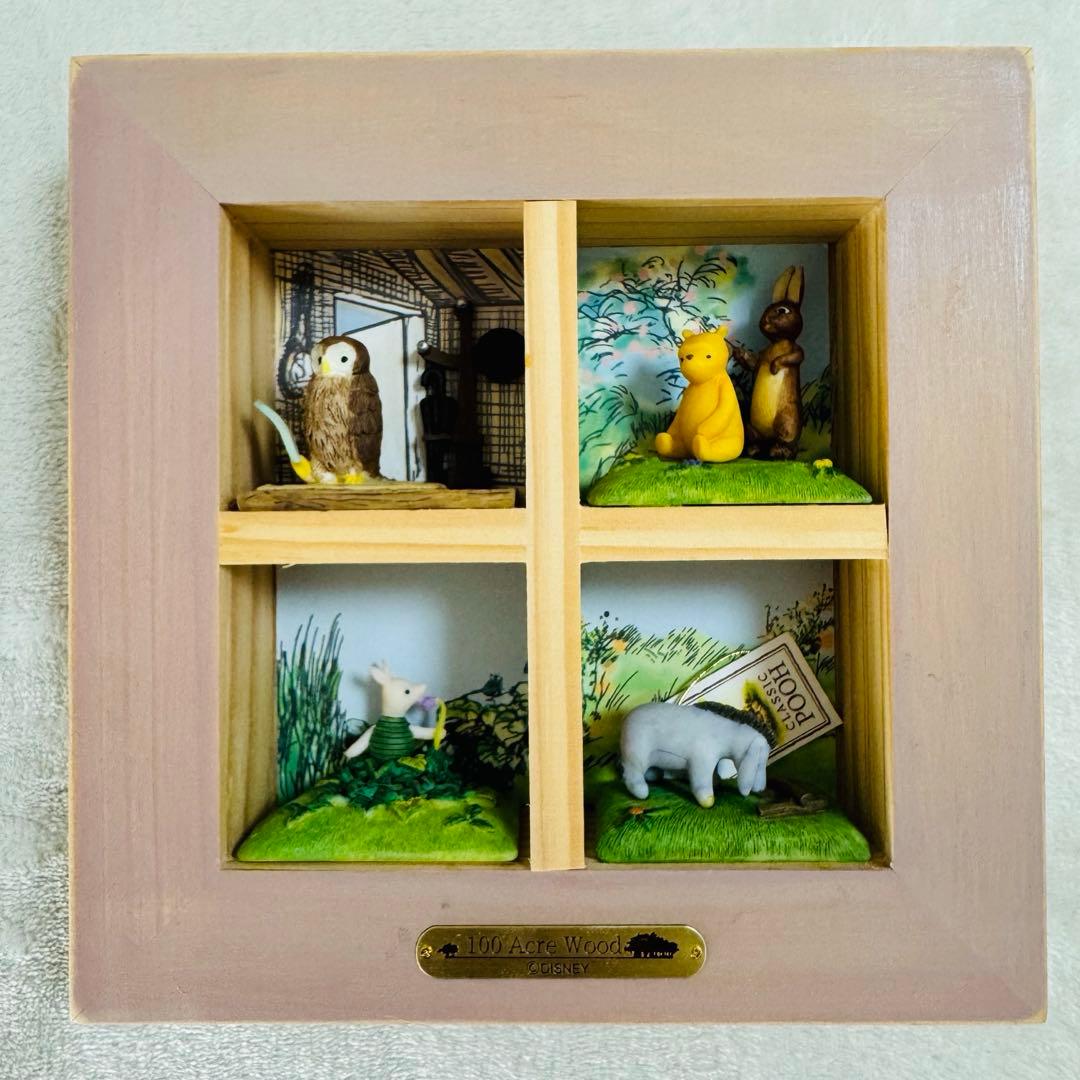 プーさん　ジオラマ 壁掛け フィギュア クラシックプー ピグレット イーヨー