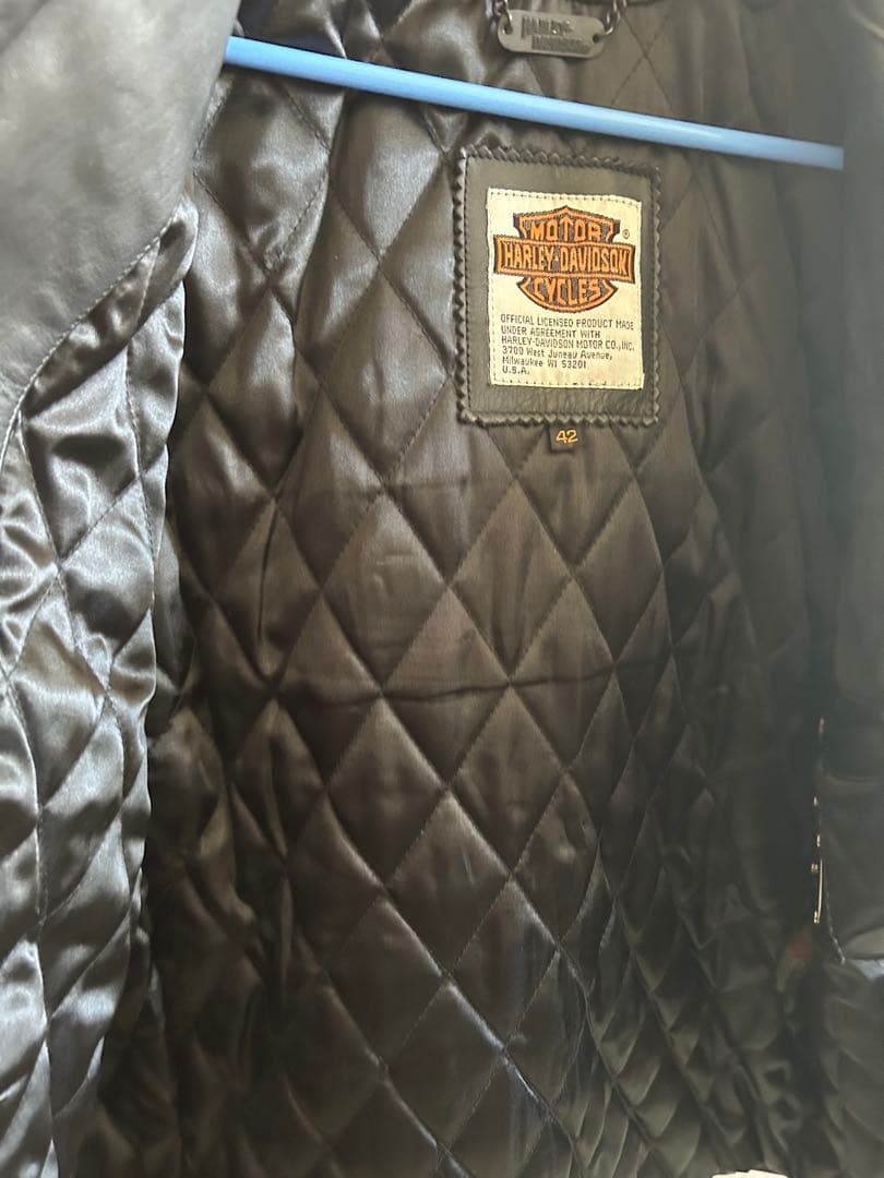 美品 ハーレーダビッドソン　シングルライダース　カウハイド