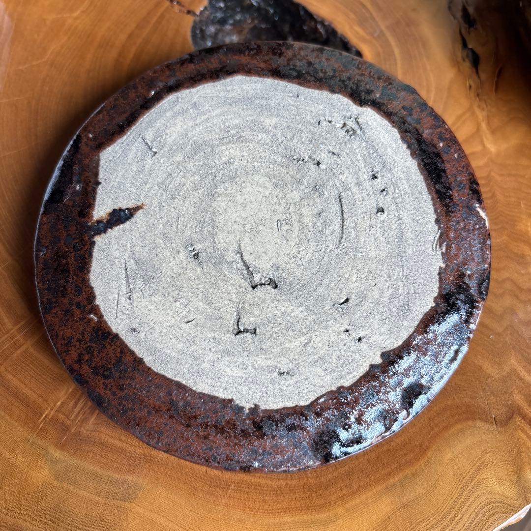 黒織部 織部焼 水指 茶道具 共箱