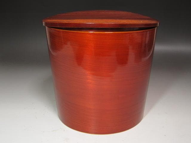 ☆時代　飛騨春慶曲水指　武者小路　官休庵　9代　愈好斎花押がございます☆y414